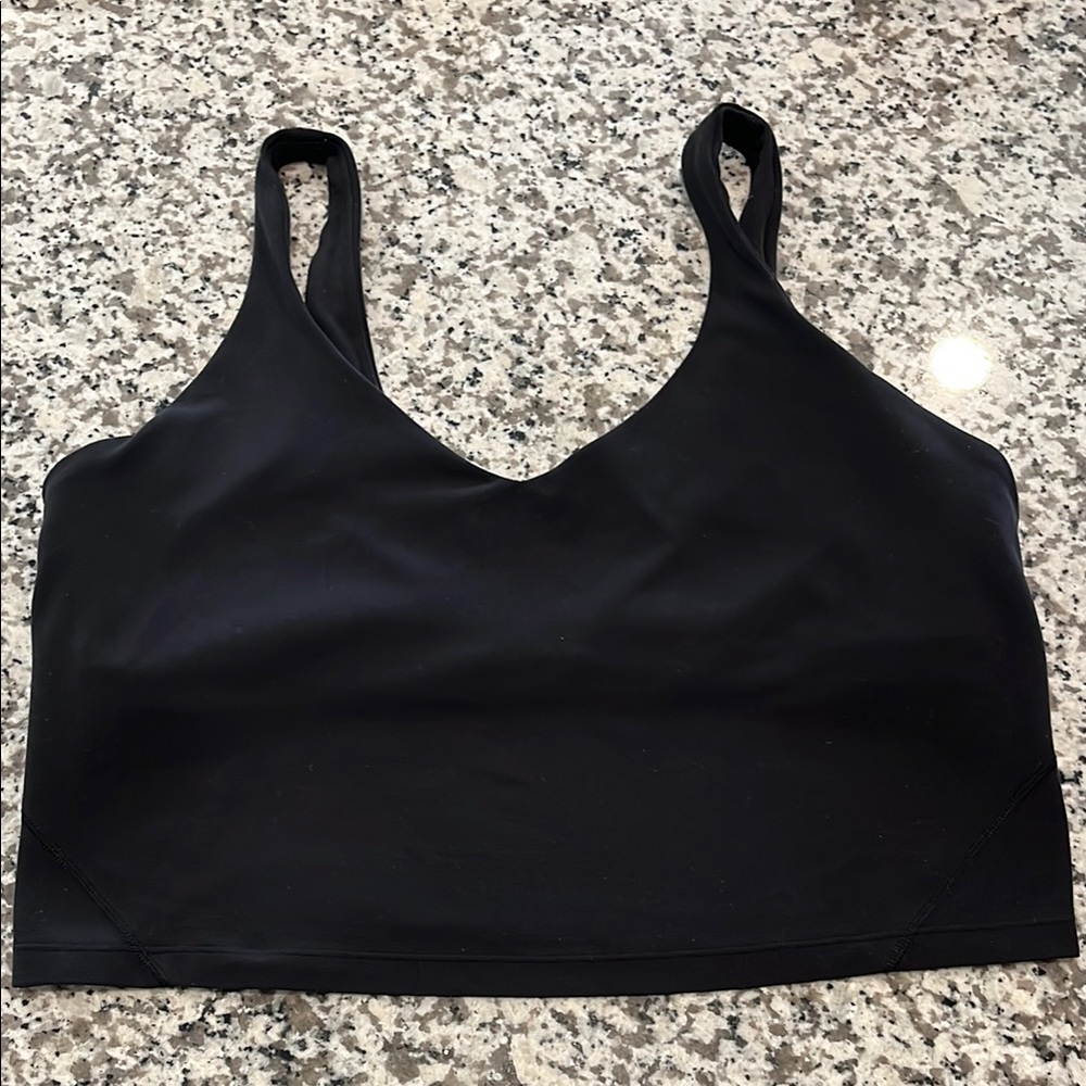 Lululemon Align Tank Top with Built-In Bra Size 14 in Black